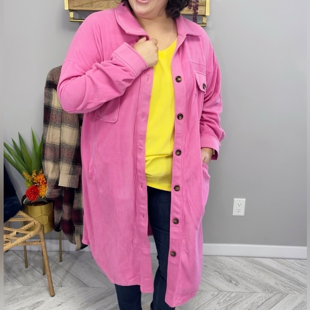 Pink Women's Shacket